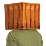 Glow-in-the-Dark Minecraft Jack O'Lantern Mask