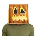 Glow-in-the-Dark Minecraft Jack O'Lantern Mask