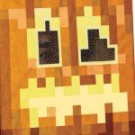 Glow-in-the-Dark Minecraft Jack O'Lantern Mask