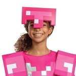 Kids Pink Armor Minecraft Costume - Size Medium
