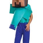 Minecraft Steve Costume Jumpsuit for Kids Size Small