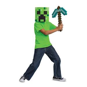 Minecraft Pickaxe and Mask Costume Set for Kids