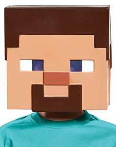 Kids Minecraft Steve Vacuform Mask for Dress-Up