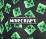 Minecraft Creeper Head Youth Snapback Hat - Black