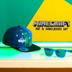 Minecraft Trucker Hat and Kids Sunglasses Set
