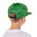 Minecraft Creeper Face Youth Snapback Cap - Green
