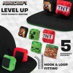 Minecraft Black Baseball Cap with Removable Plush Toy