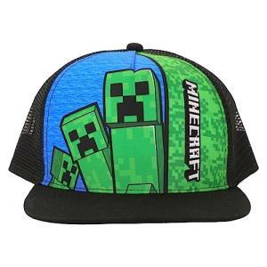 Multicolored Minecraft Creepers Youth Trucker Hat