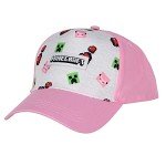 Minecraft Pink Snapback Hat with Creeper & Pig Face
