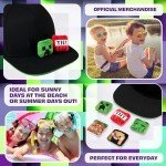 Minecraft Black Baseball Cap with Removable Plush Toy
