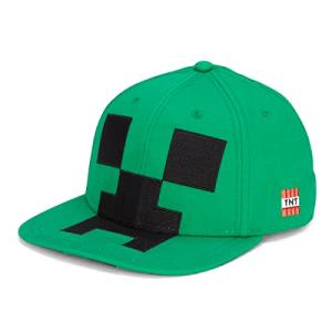 Creeper Face Minecraft Snapback Cap - Green