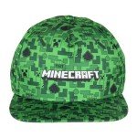 Minecraft Creeper Face Youth Snapback Cap - Green