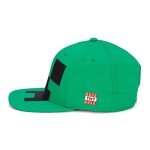 Creeper Face Minecraft Snapback Cap - Green