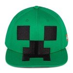 Creeper Face Minecraft Snapback Cap - Green