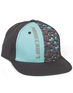 Minecraft Grey Diamond Snapback Cap for Gamers