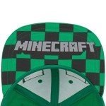 Creeper Face Minecraft Snapback Cap - Green