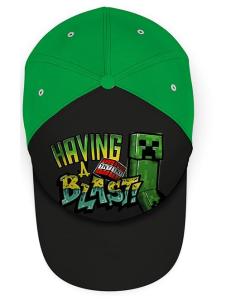Light Green Kids' Minecraft Baseball Cap for Summer