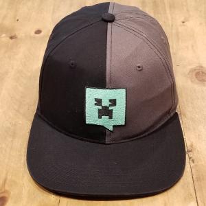 Minecraft Black and Gray Snapback Cap for Kids