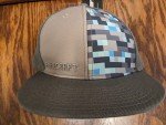 Minecraft Diamond Crafting Snapback Hat - Gray