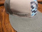 Minecraft Diamond Crafting Snapback Hat - Gray