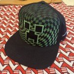 Minecraft Creeper Black and Green Snapback Hat