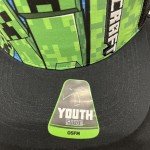 Minecraft Creeper Youth Trucker Hat - Black