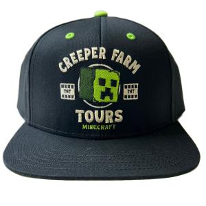 Minecraft Creeper Farm Tours Snapback Hat for Kids