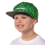 Minecraft Creeper Face Youth Snapback Cap