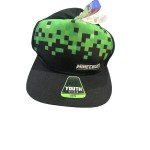 Kids Adjustable Snapback Hat - Minecraft Creeper Logo