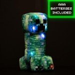 Minecraft Charged Up Creeper Light-Up Plush Pillow
