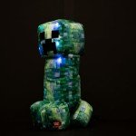 Minecraft Charged Up Creeper Light-Up Plush Pillow