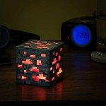 Minecraft Light-Up Redstone Ore Statue Collectible