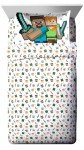 Minecraft Twin Comforter Set with Creeper & Zombie Design