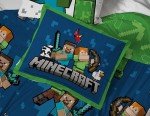Minecraft Twin Comforter Set with Creeper & Zombie Design