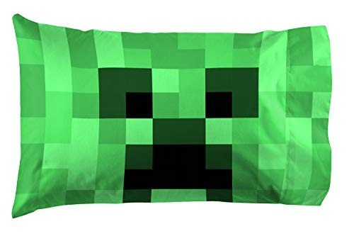 Jay Franco Minecraft Lone Creeper Pillowcase - Double-Sided
