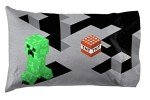 Jay Franco Minecraft Lone Creeper Pillowcase - Double-Sided