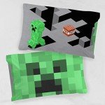 Jay Franco Minecraft Lone Creeper Pillowcase - Double-Sided