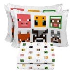 Sunny Side Up Minecraft Creeper Kids Bedding Set