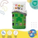 Minecraft Sunny Side Up Twin Comforter Set - 5 Pieces