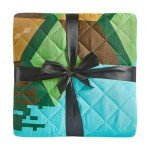 Minecraft Twin Bedding Set with Quilted Bedspread & Stickers