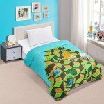 Minecraft Twin Bedding Set with Quilted Bedspread & Stickers