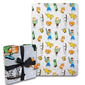 Minecraft 5-Piece Kids Bedding Throw Blanket Set