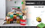 Minecraft Iconic 7-Piece Organic Cotton Bed Set