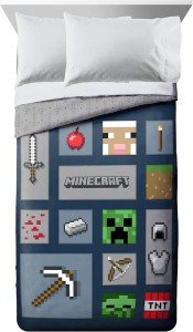 Minecraft Icons Adventure Reversible Comforter Set