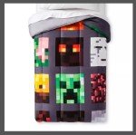Minecraft Good Vs Evil Reversible Kids Comforter 76" x 86