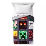Minecraft Good Vs Evil Reversible Kids Comforter 76" x 86