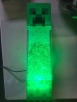 Minecraft Creeper Glitter LED Mood Light 12-Inch