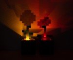 Minecraft Flower Pot Mood Lights - Set of 2