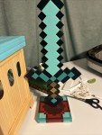 Minecraft Diamond Sword 14" LED Night Light Lamp