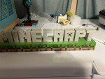 Minecraft Diamond Sword 14" LED Night Light Lamp